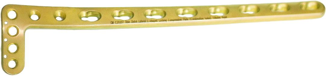 Пластина латеральна для дистального відділу великогомілкової кістки,права,7-13 отворів ЕЙЧ БІ ОРТО